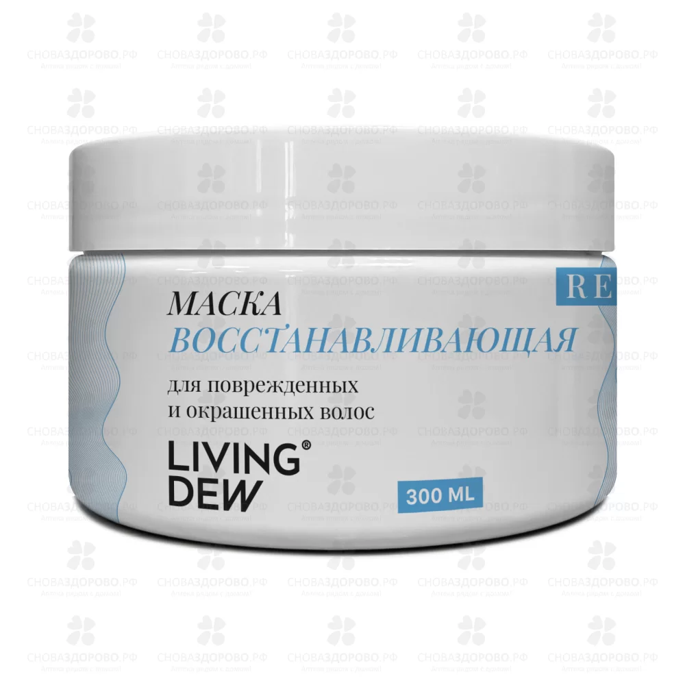 Ливинг ДЭЙ Маска "Восстанавливающая" д/окрашенных и поврежденных волос 300мл (банка) ✅ 42295/06244 | Сноваздорово.рф