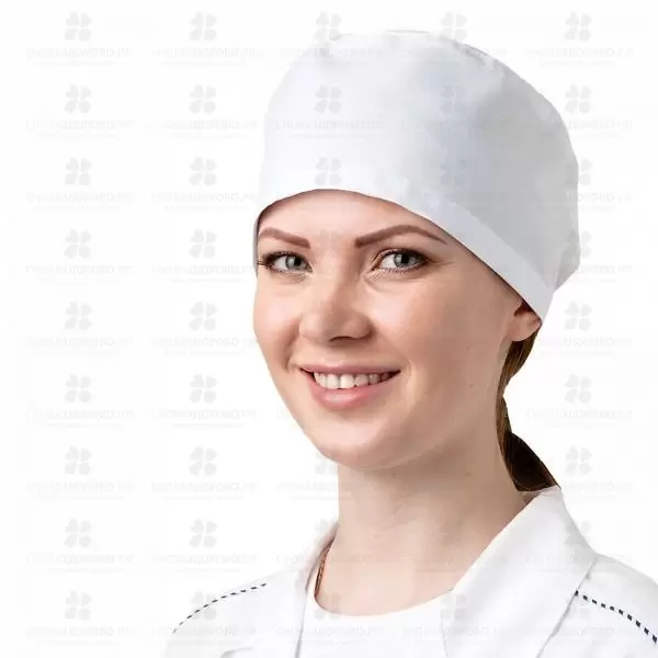 Шапочка х/б белая р.54-62 на резинке ✅ 35594/08078 | Сноваздорово.рф
