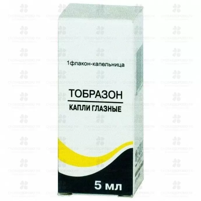 Тобразон капли глазные 0,1%+0,3% фл./кап. 5мл ✅ 20062/06128 | Сноваздорово.рф
