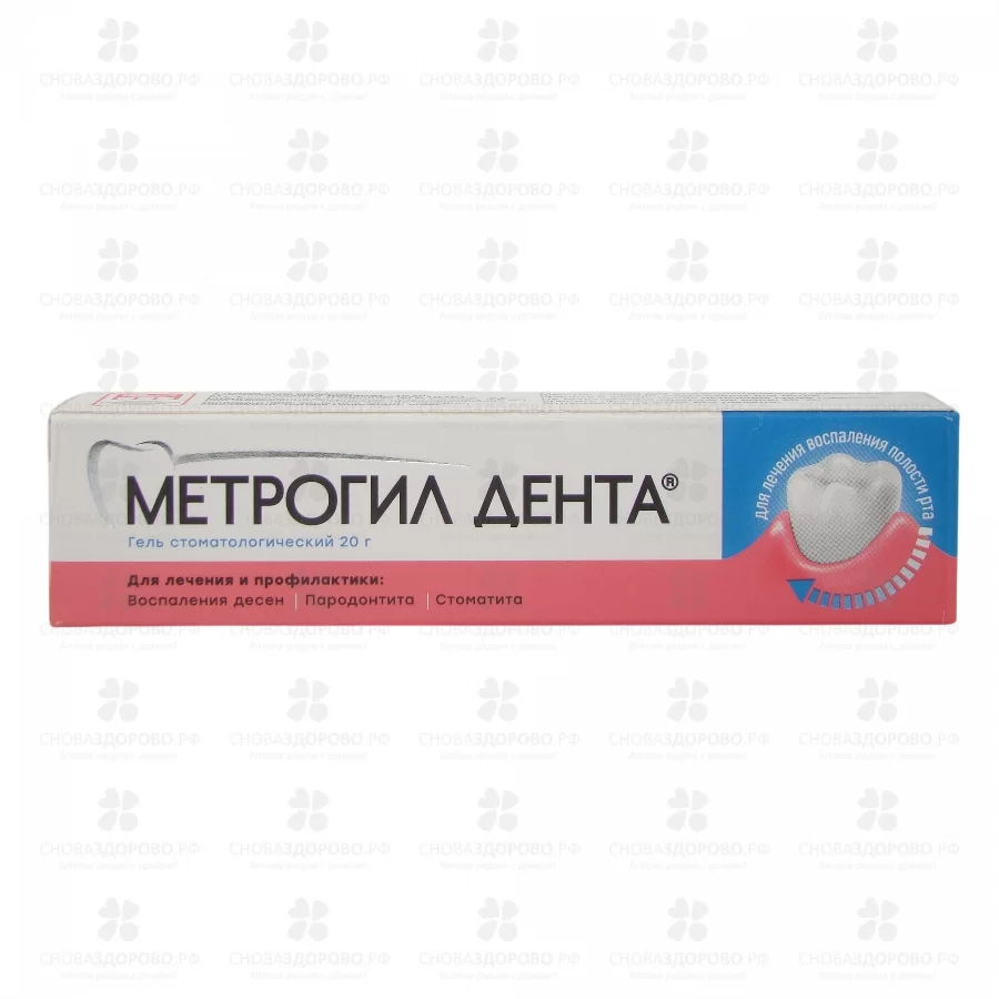Метрогил Дента гель стоматологический 20г ✅ 04861/06313 | Сноваздорово.рф