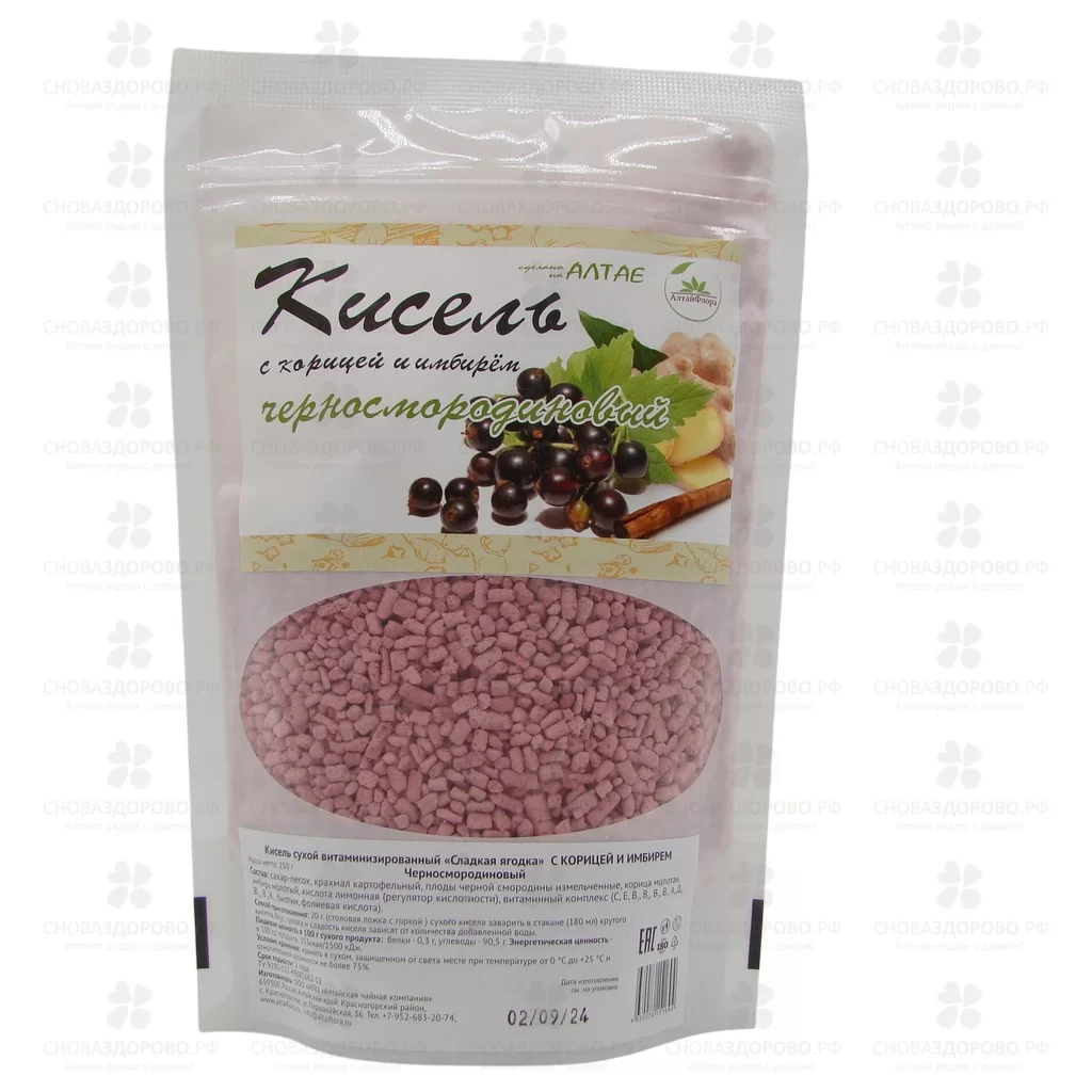 Кисель Имбирный с черной смородиной и корицей 250г ✅ 28095/06656 | Сноваздорово.рф