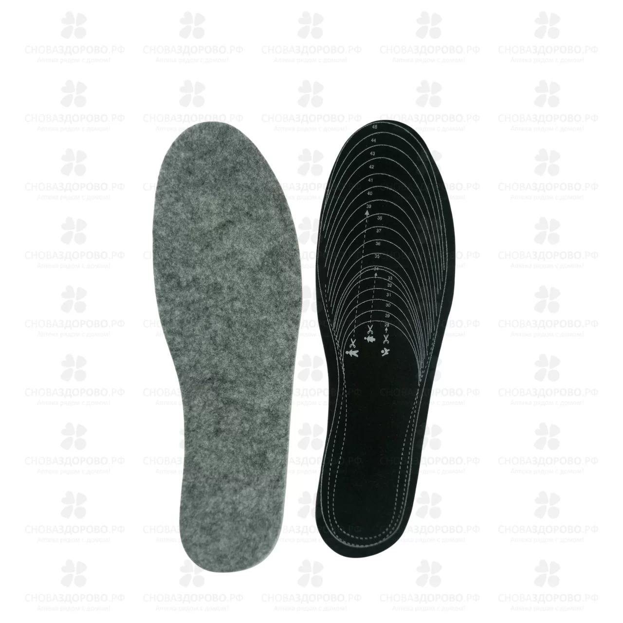 ОРТО Стельки зимние войлок СМ7 р.36-46 ✅ 33989/06449 | Сноваздорово.рф