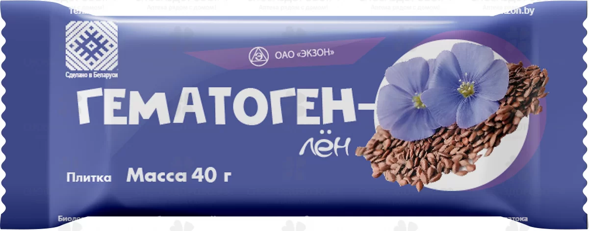 Гематоген лен 40г (БАД) ✅ 36475/08679 | Сноваздорово.рф