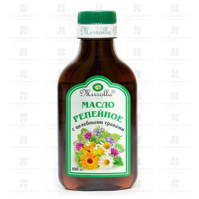 Масло репейное с целебными травами 100мл флакон ✅ 10366/06148 | Сноваздорово.рф