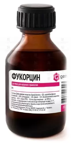 Фукорцин раствор для наружного применения 25мл флакон ✅ 01619/06271 | Сноваздорово.рф