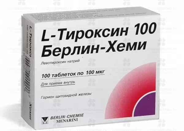 L-Тироксин 100 Берлин-Хеми таблетки 100мкг №100 ✅ 01989/06076 | Сноваздорово.рф