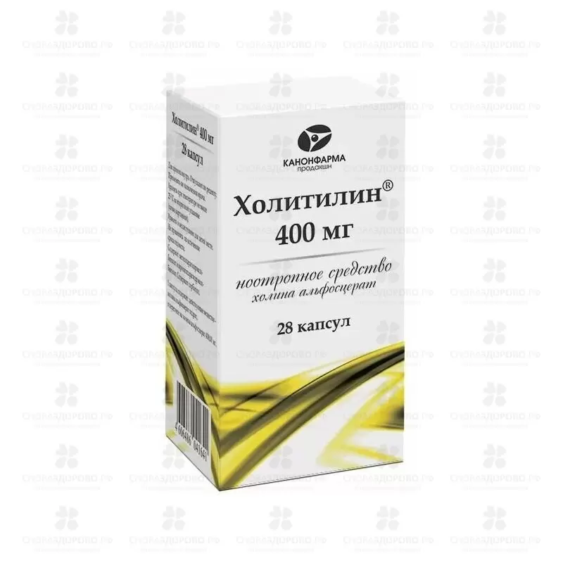 Холитилин капсулы 400мг №28 ✅ 31302/06787 | Сноваздорово.рф