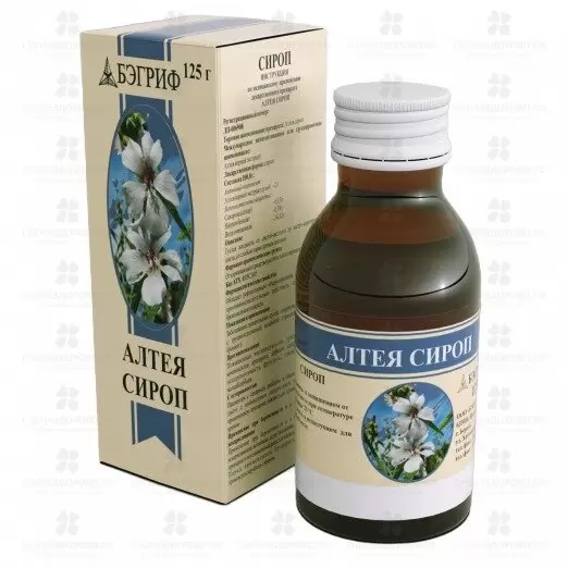 Алтея сироп для внутреннего применения 125г фл. ✅ 06174/06729 | Сноваздорово.рф