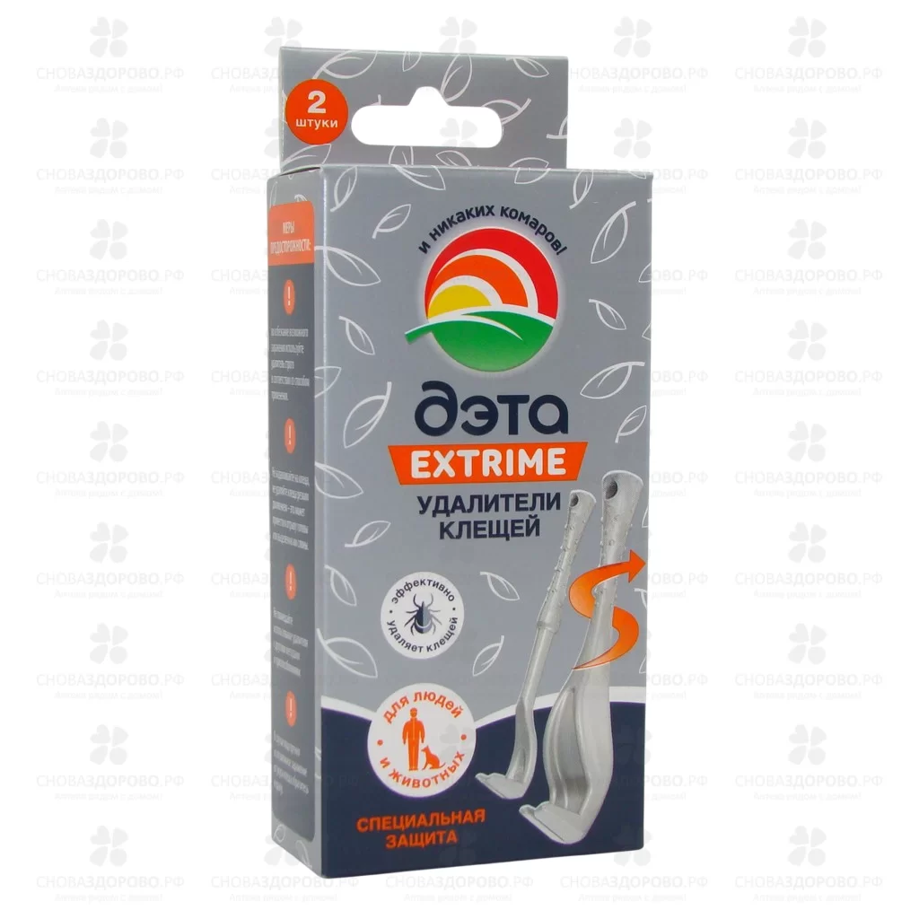 Клещедер Устройство для извлечения клещей (набор) 2шт. Дэта-удалитель ✅ 33137/06935 | Сноваздорово.рф