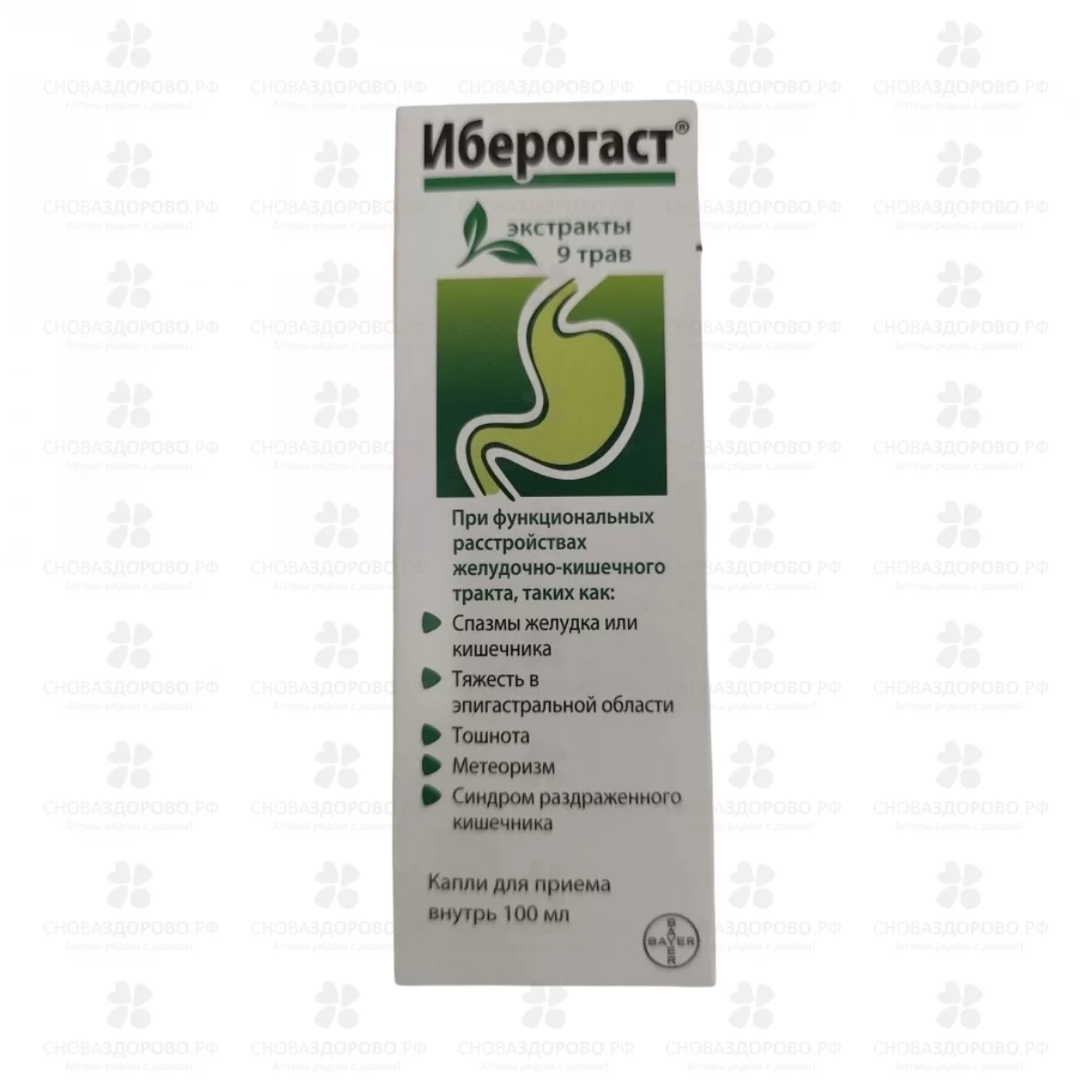Иберогаст капли для приема внутрь 100мл флакон ✅ 27186/06994 | Сноваздорово.рф