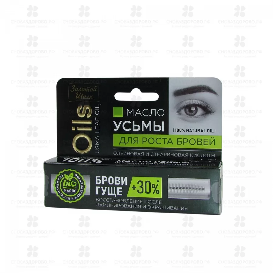 Золотой Шелк Масло Усьмы для роста бровей 7мл фл. ✅ 34586/06326 | Сноваздорово.рф