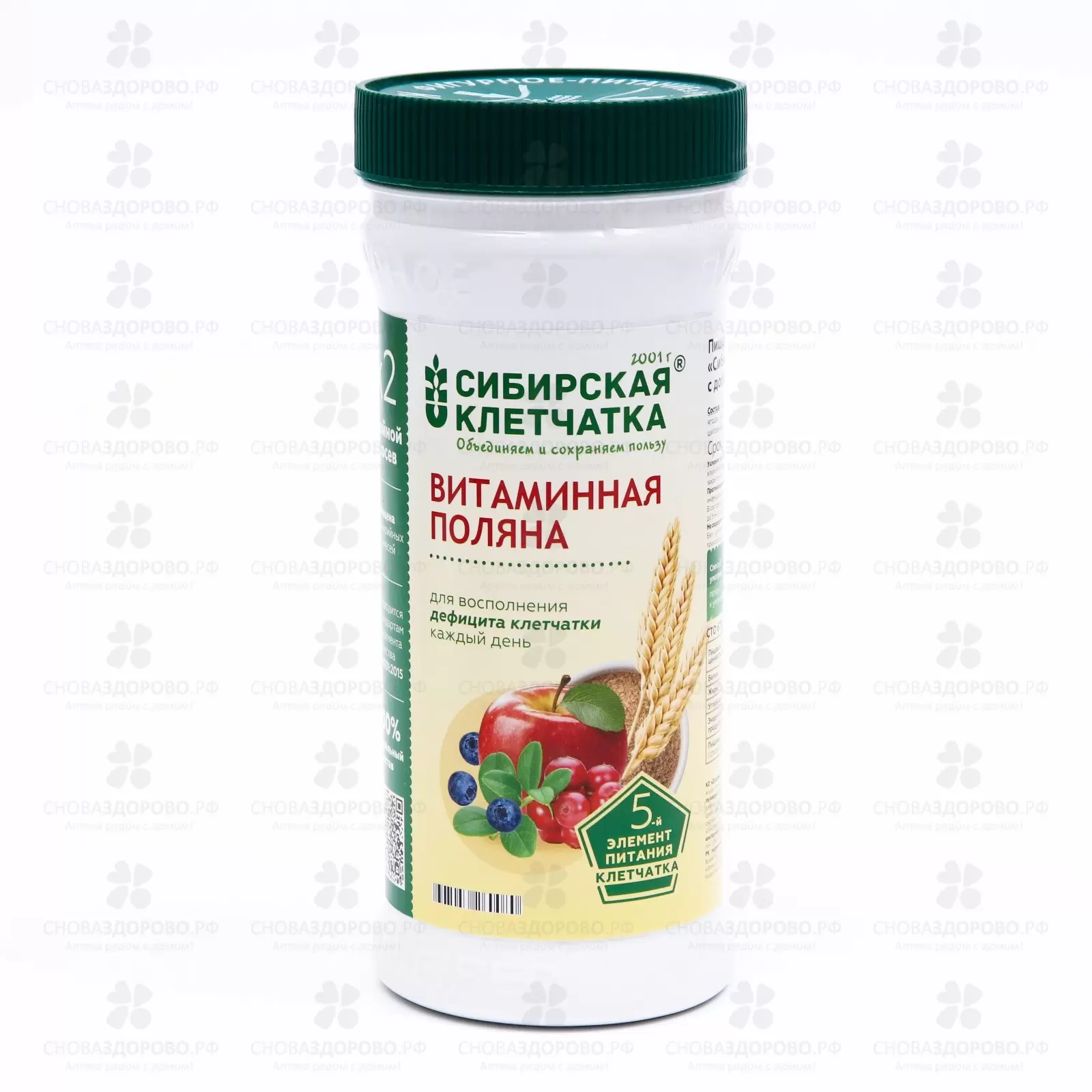 Клетчатка Сибирская Витаминная поляна 280г  ✅ 34051/06970 | Сноваздорово.рф