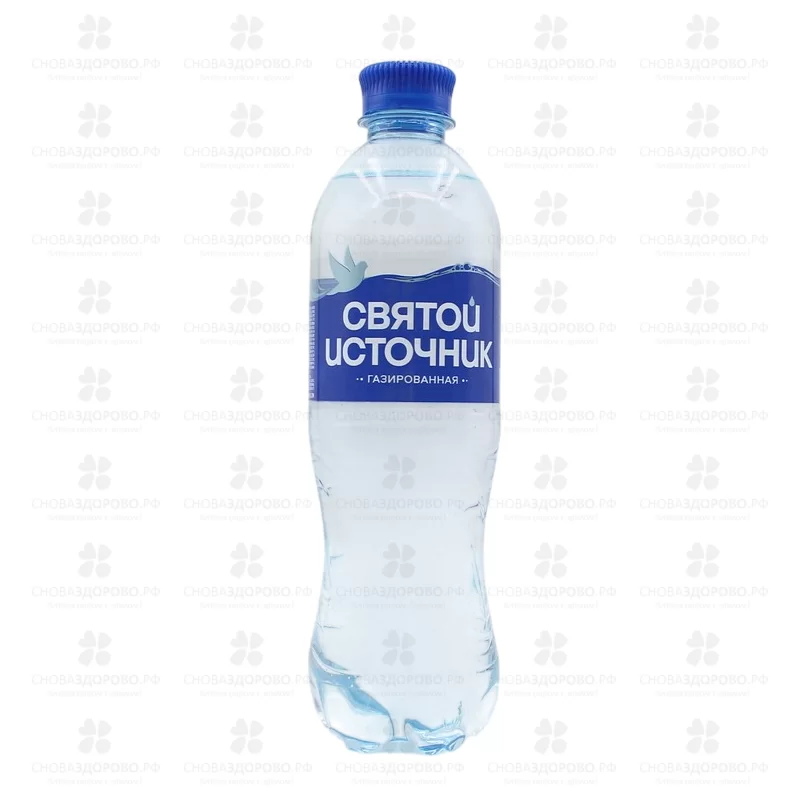 Вода минеральная Святой Источник 500мл газир. п/э ✅ 39213/09203 | Сноваздорово.рф