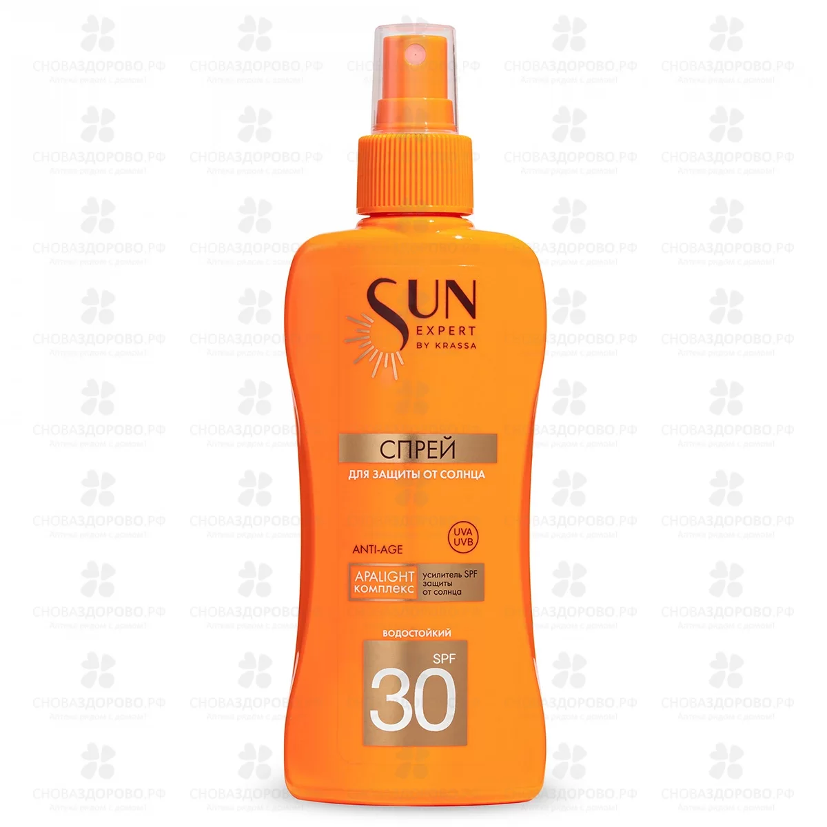 КРАССА SUN Expert Спрей для защиты от солнца SPF-30 180мл ✅ 38148/08546 | Сноваздорово.рф