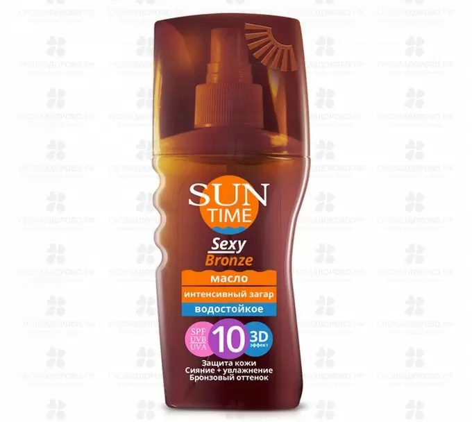 Медива Сан Масло Sexy Bronse Интенсивный загар 150мл фл. SPF-10 ✅ 37329/06078 | Сноваздорово.рф