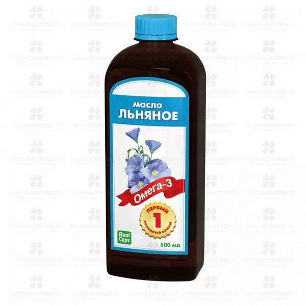 Масло льняное первый холодный отжим 500мл (БАД) ✅ 12603/08791 | Сноваздорово.рф