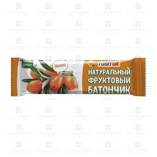 Батончик фруктовый натуральный Облепиха 30г ✅ 17830/06200 | Сноваздорово.рф
