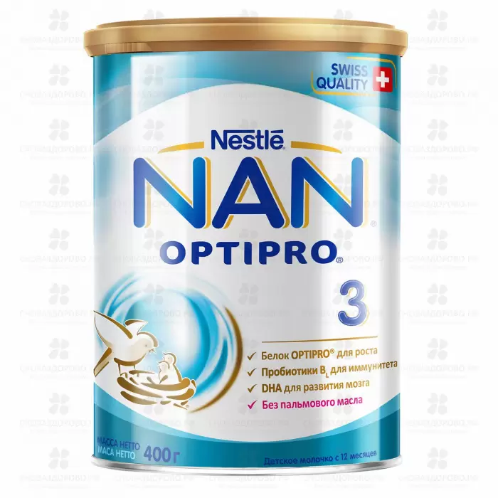 НАН-3 Optipro BL Детское молочко 400г ✅ 31221/06151 | Сноваздорово.рф