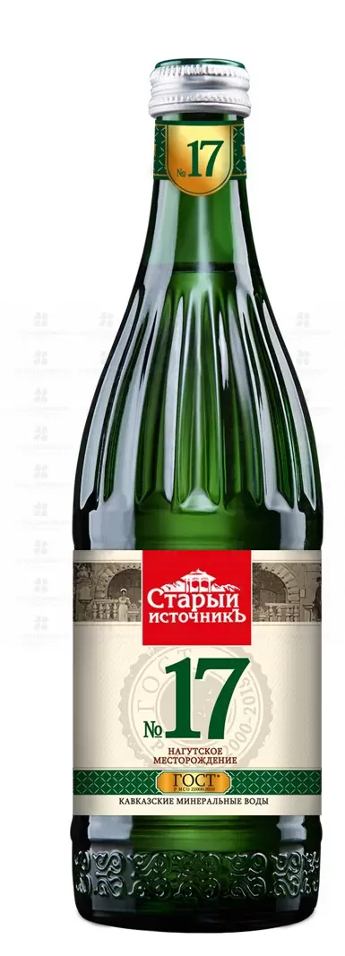 Вода минеральная Старый источник Нагутская №17 газир. 500мл Элита (стекло) ✅ 23055/07039 | Сноваздорово.рф