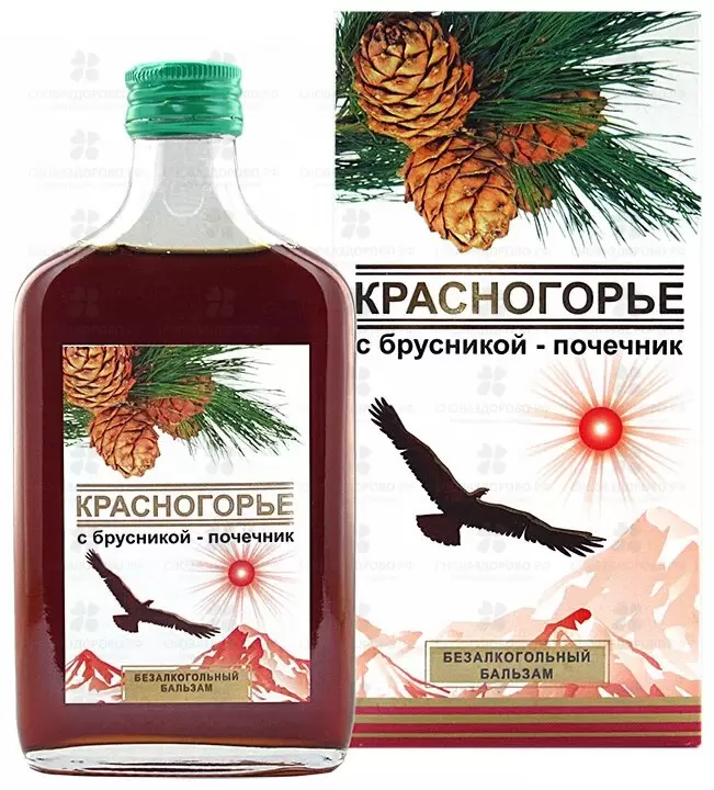 Бальзам Красногорье Почечник с Брусникой 250мл фл. безалкогольный ✅ 39570/06656 | Сноваздорово.рф