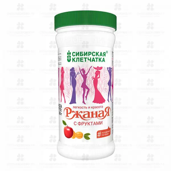 Клетчатка Сибирская Ржаная с фруктами 350г  ✅ 34556/06970 | Сноваздорово.рф