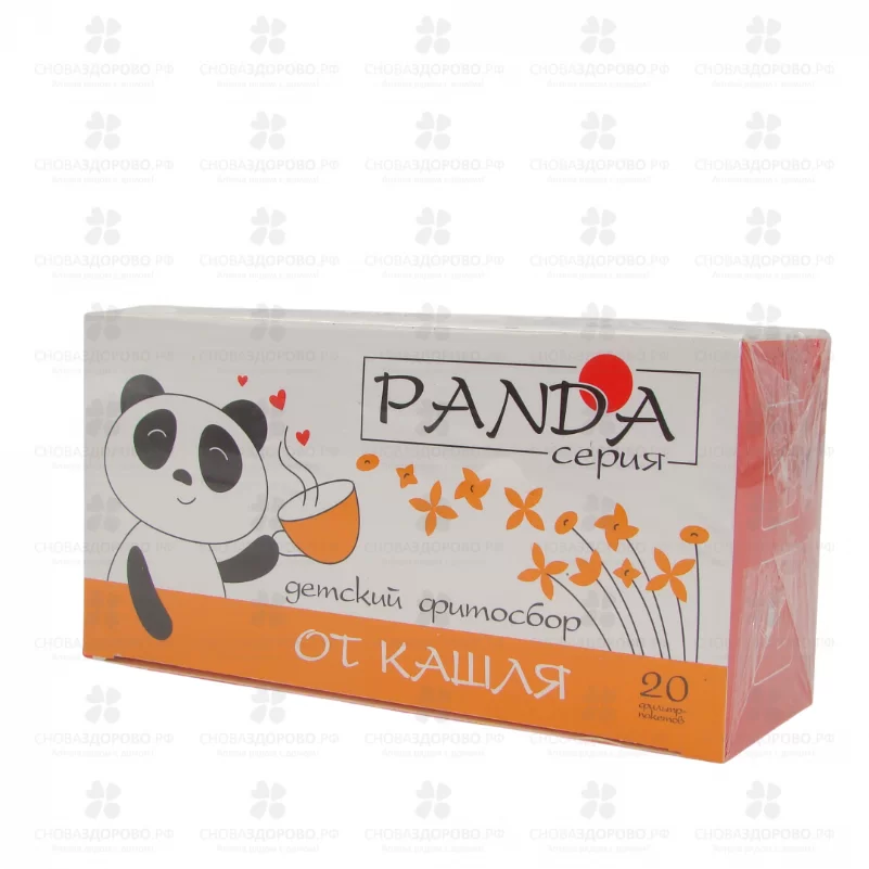 Фитосбор ПАНДА "От кашля" ф/п 1,5г №20 детский (ромашка/шалфей/мята/чабрец) ✅ 33768/06910 | Сноваздорово.рф
