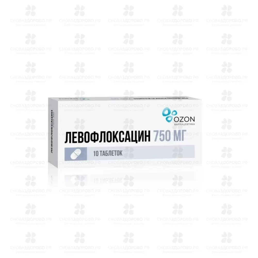 Левофлоксацин таблетки покрытые пленочной оболочкой 750мг №10 ✅ 33678/06162 | Сноваздорово.рф