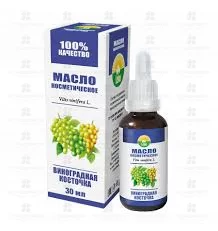 Масло ВИНОГРАДНАЯ КОСТОЧКА косметическое 30мл фл. с крышкой-пипеткой ✅ 38120/06264 | Сноваздорово.рф