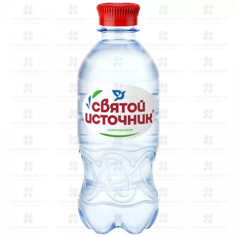 Вода минеральная Святой Источник 330мл газированная п/э ✅ 42856/09356 | Сноваздорово.рф