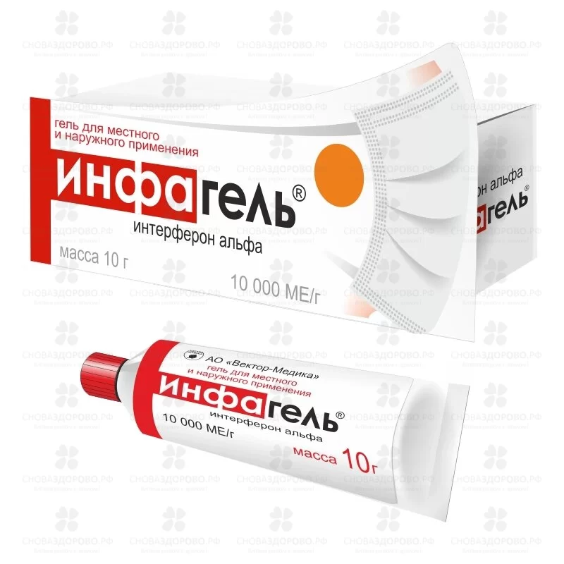 Инфагель гель для местного и наружного применения 10тысМЕ/г 10г туба ✅ 36414/06732 | Сноваздорово.рф