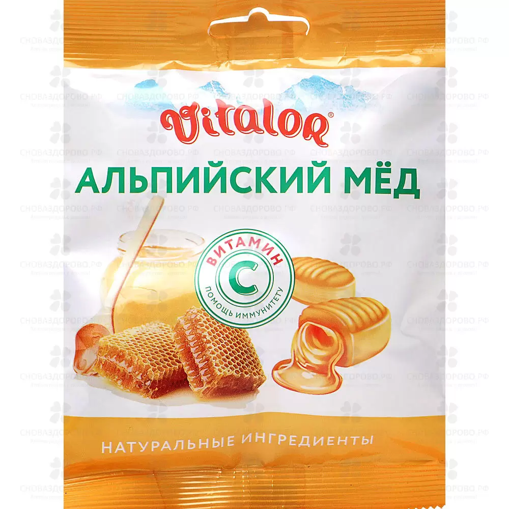 ВитаЛОР леденцы Альпийский мед с витамином С 60г (БАД) ✅ 40586/06372 | Сноваздорово.рф