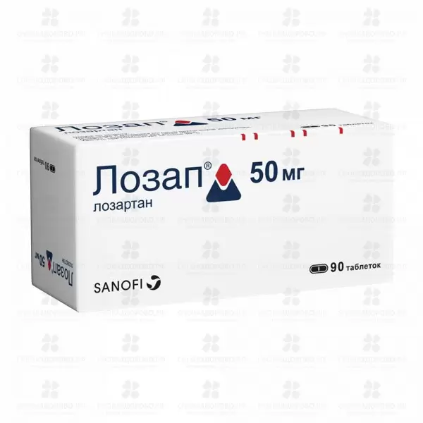 Лозап таблетки покрытые пленочной оболочкой 50мг №90 ✅ 27351/06675 | Сноваздорово.рф