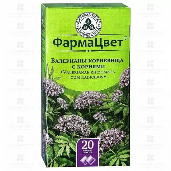 Валерианы корневища с корнями фильтр-пакеты 1,5г №20 ✅ 05185/06798 | Сноваздорово.рф