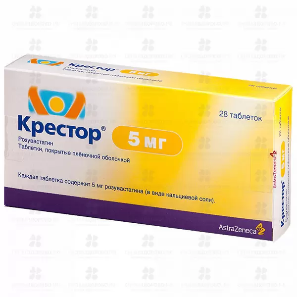 Крестор таблетки покрытые пленочной оболочкой 5 мг №28 ✅ 20009/06694 | Сноваздорово.рф