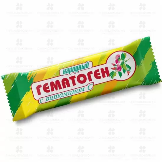 Гематоген НАРОДНЫЙ с витамином С 40г (БАД) ✅ 20950/06419 | Сноваздорово.рф
