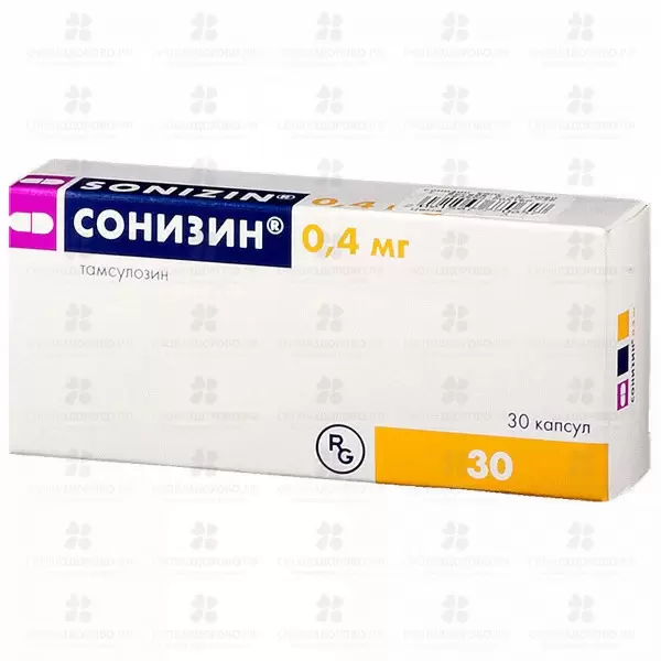 Сонизин капсулы модифицированного высвобождения 0,4мг №30 ✅ 16729/06093 | Сноваздорово.рф