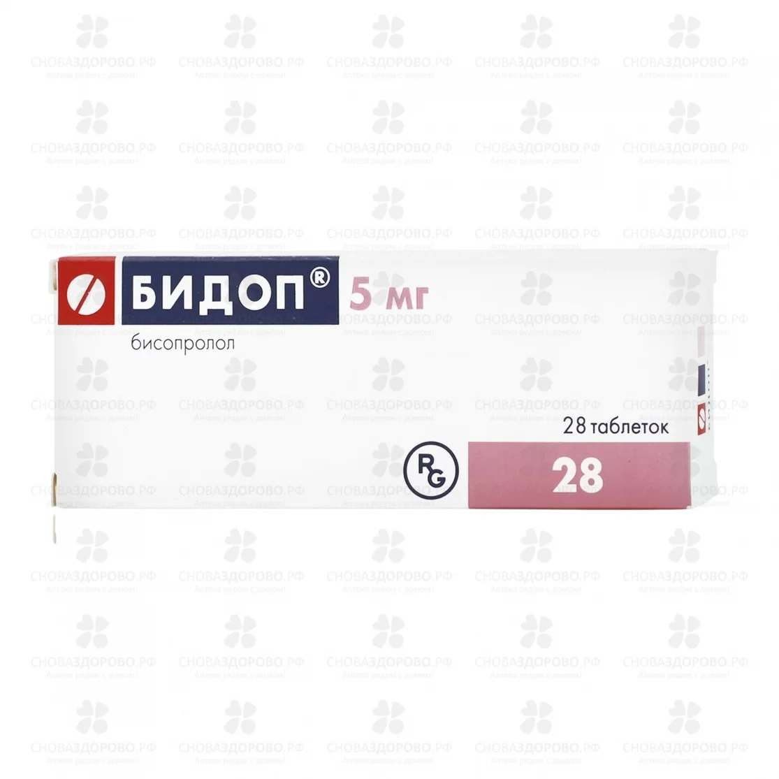 Бидоп таблетки 5мг №28 ✅ 16107/06093 | Сноваздорово.рф