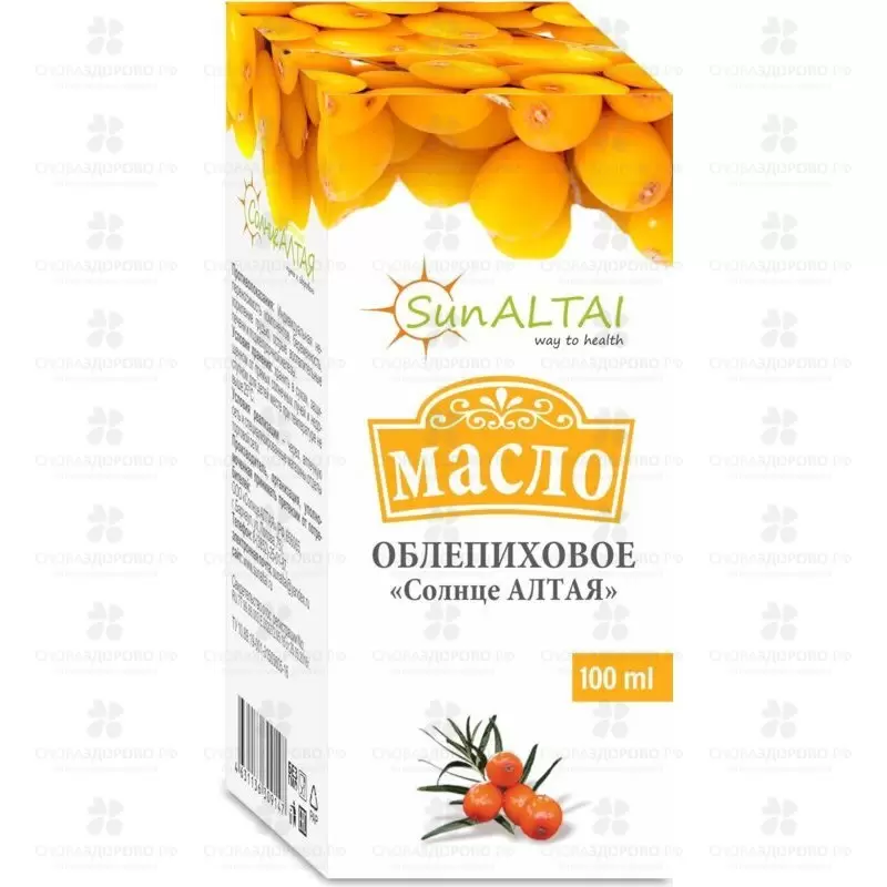 Облепиховое масло "Солнце Алтая" 100мл (БАД) ✅ 32407/09099 | Сноваздорово.рф