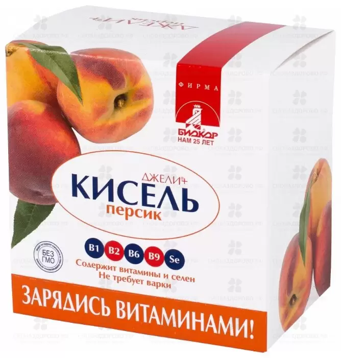 Кисель ДЖЕЛИ+ "Персик" 25г без сахара №5 (БАД) ✅ 10872/06721 | Сноваздорово.рф