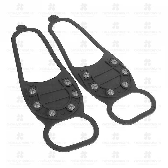 Антигололед "Подкова" 6 шипов круглые шипы р.35-50 арт. ANPKR6 ✅ 28717/06449 | Сноваздорово.рф